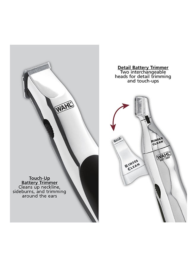 WAHL - Professional Home Barber Clipper Kit Black/Silver - Image 1