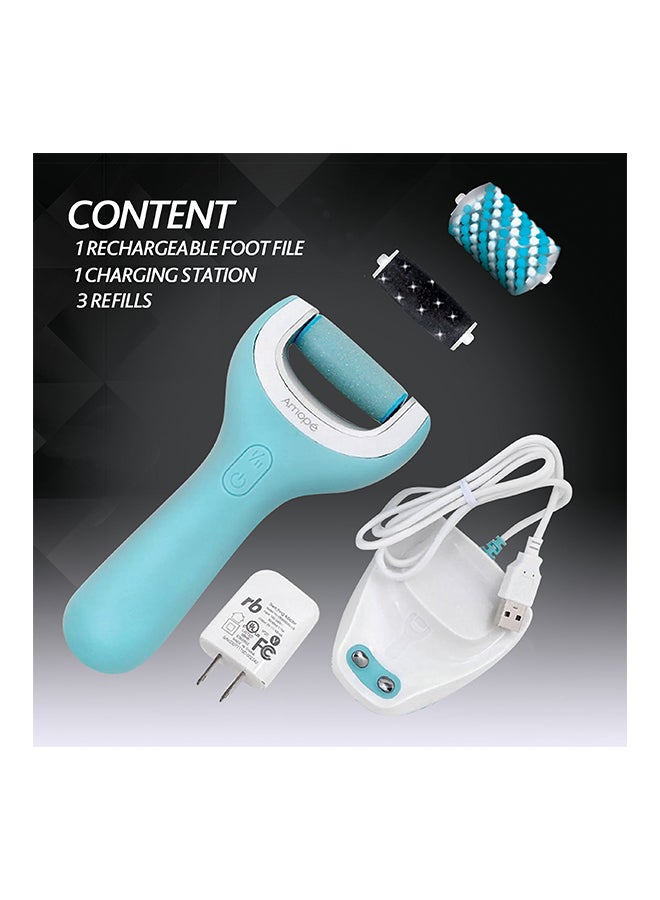 Amope Pedi Perfect Callous Remover For Wet Dry Foot File Blue 7.91X2.4X7.72inch - Image 2
