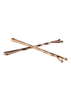 Goody 50-Piece Metallic Finish Hair Bobby Pin Brown 74.80X523.62X444.88inch  - Image 2