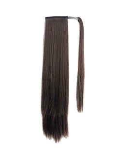 Long Straight Wrap Around Synthetic Binding Pony Tail Extension Wig Dark Brown 0.2x24x5inch - v1580231619/N33727021A_1