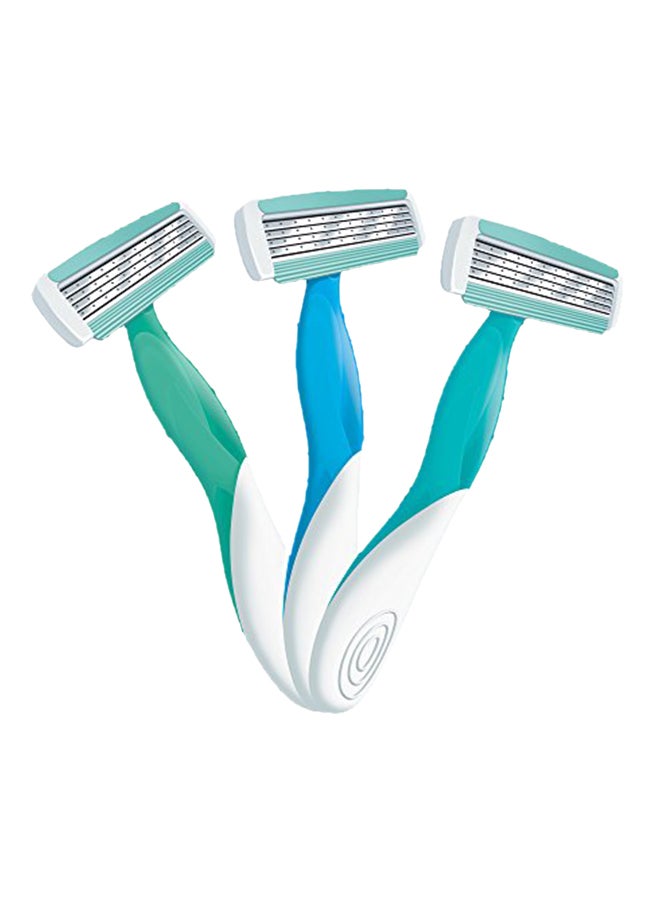 بيك شفرات حلاقة للاستخدام مرة واحدة متعدد الألوان 2x9.7x7.85بوصة