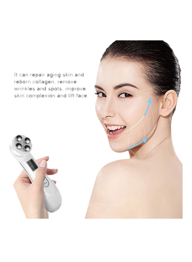 LED Electroporation Facial Beauty Instrument White - Image 2