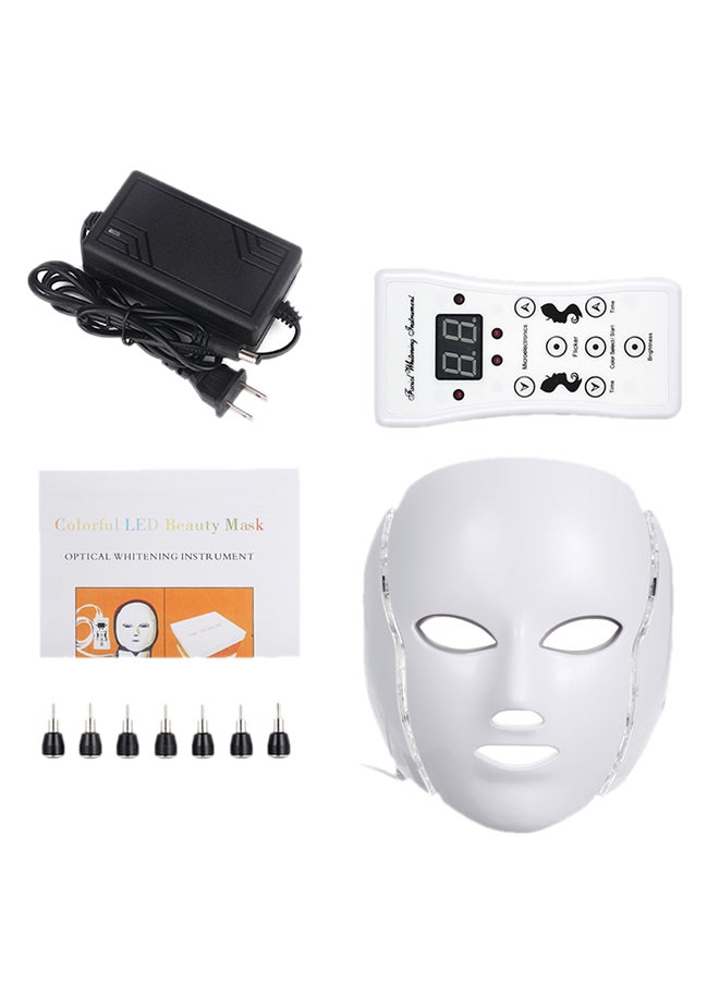 LED 7 Color Face Mask Machine White/Black 7.87  x7.87  x9.84inch - Image 1