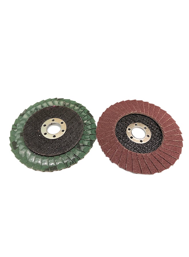 25-Piece Flap Disc  Abrasive Grinding Wheel Multicolour 15 x 10 x 10cm 
