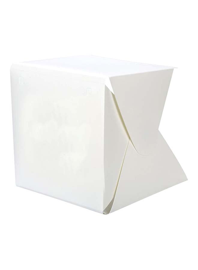 Generic - Portable Foldable Mini Photo Studio Mini Photography Studio With LED Lights White - Image 1