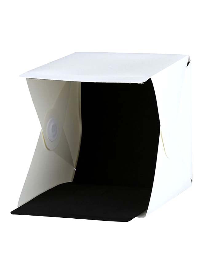 Generic - Portable Foldable Mini Photo Studio Mini Photography Studio With LED Lights White - Image 1
