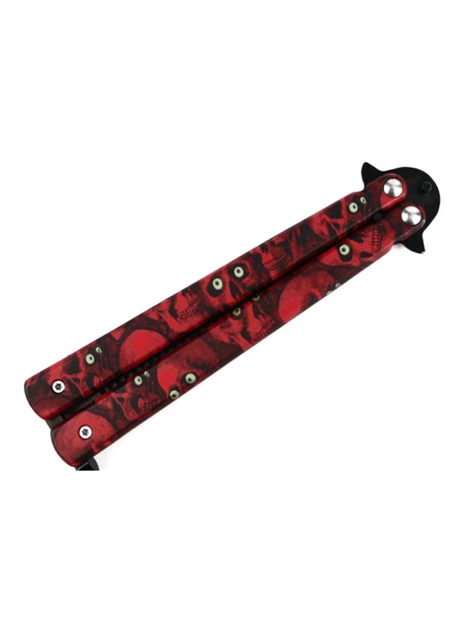 Butterfly Style Comb Knife Red/Black - Image 2
