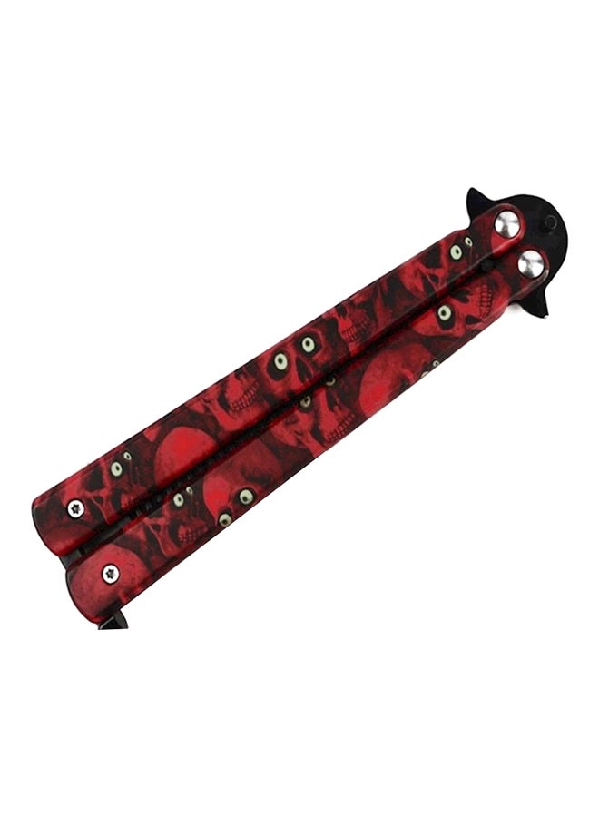 Butterfly Style Comb Knife Red/Black - Image 3