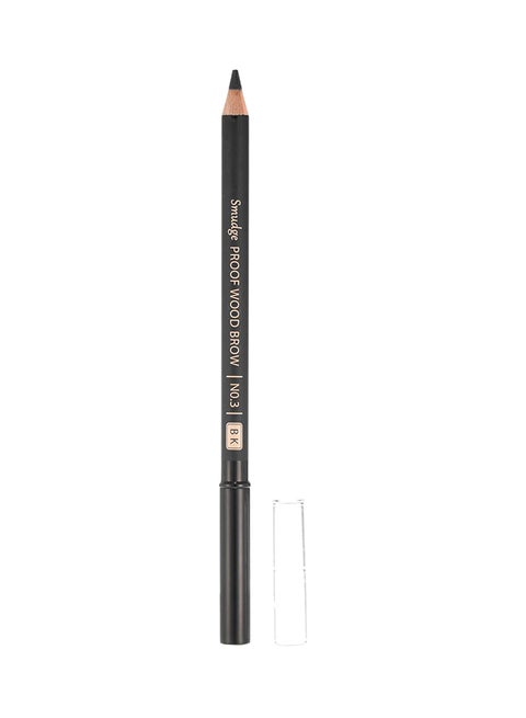 Smudge Proof Wood Brow Black