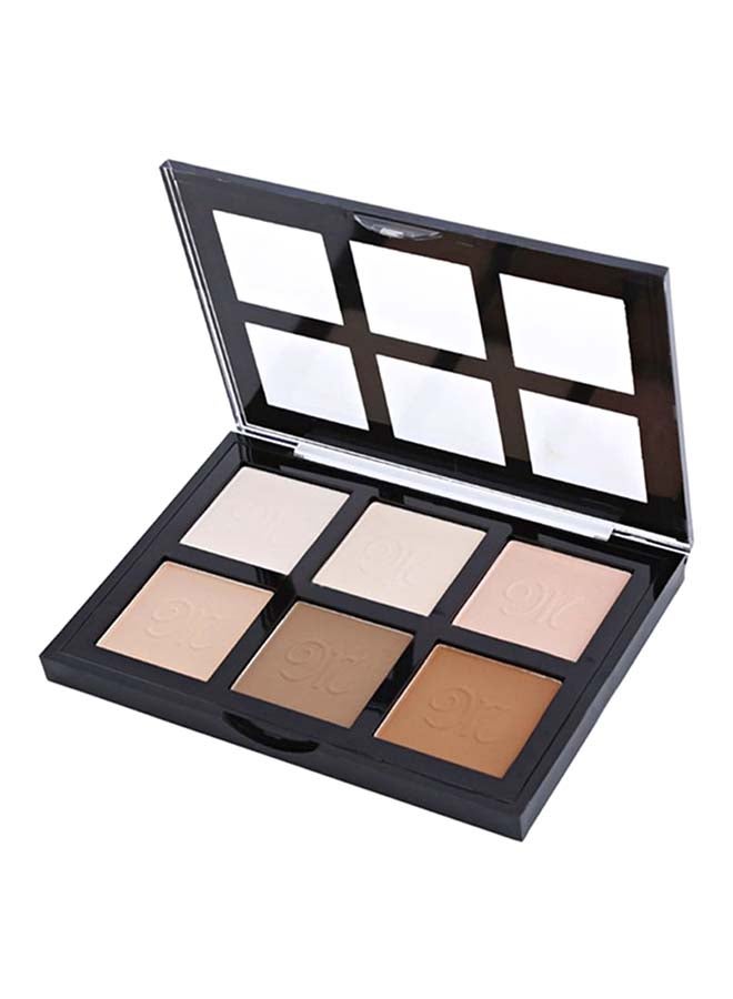 Makeup21 6-Color Contour Powder Palette Multicolour - Image 1