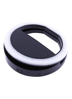 Generic Portable Selfie Light Ring Clip LED Flash Black/Grey  - Image 3