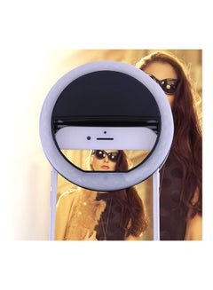 Generic Portable Selfie Light Ring Clip LED Flash Black/Grey  - Image 4