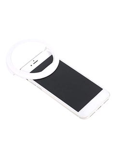 Generic SG-11 Mini Rechargeable Phone LED Selfie Lamp Ring Light White  - Image 3