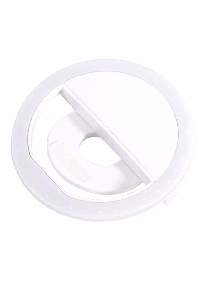 SG-11 Mini Rechargeable Phone LED Selfie Lamp Ring Light White