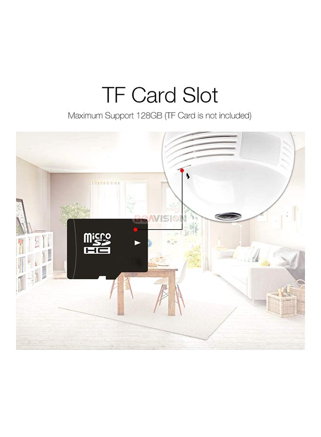 Wi-Fi Wireless 3MP Fisheye Lens IP Security Surveillance Camera