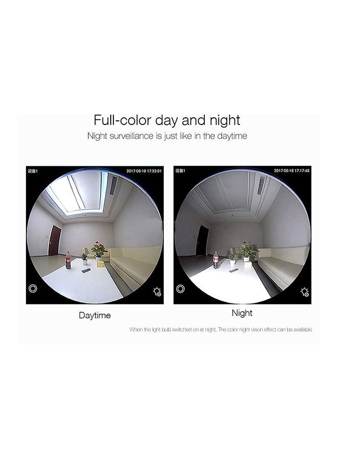 Wi-Fi Wireless 3MP Fisheye Lens IP Security Surveillance Camera