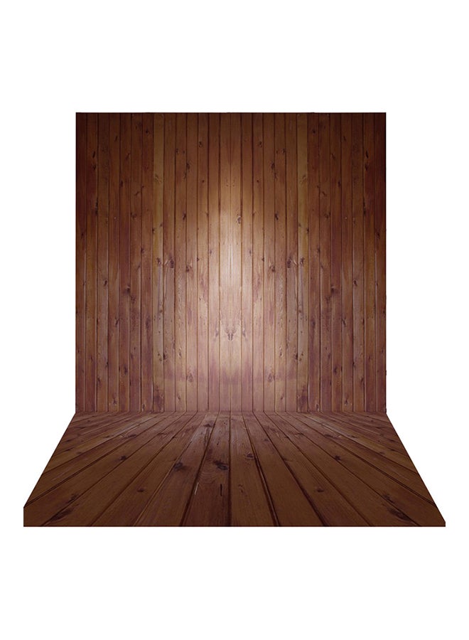 أندوير - خلفية أستوديو بتصميم أرضية خشبية كلاسيكية ومواكبة للموضة بني - Image 1