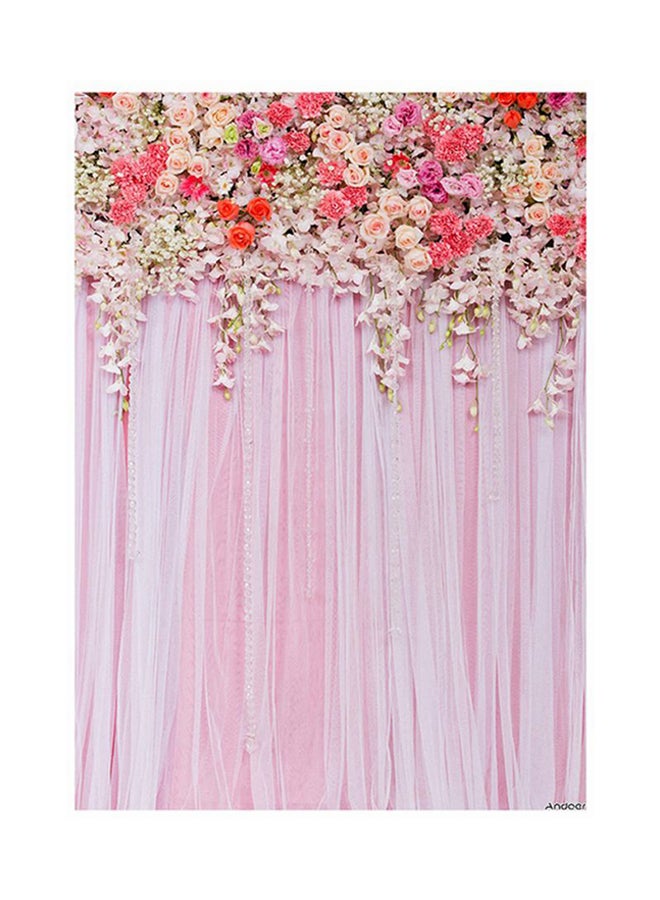 ANDOER Flower Photography Wedding Backdrop Background Multicolour  - Image 2
