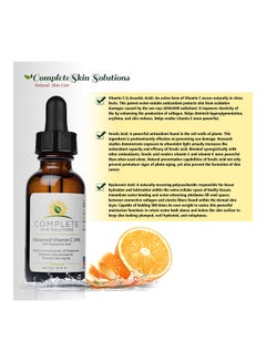 Complete Skin Solutions Advanced Vitamin C Serum 20% With Ferulic Hyaluronic Acid Highly Concentrated Anti Aging Formula For Discoloration Rejuvenation & Brightness Smooth Wrinkles 30ml  - Image 4