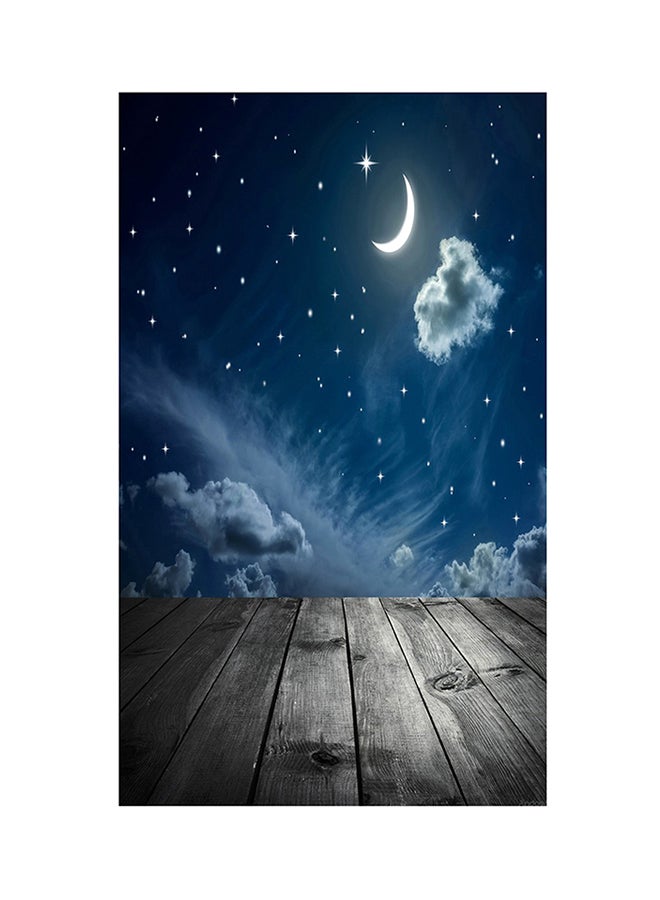 ANDOER Twinkle Moon Star Wood Floor Picture Studio Background Multicolour  - Image 2