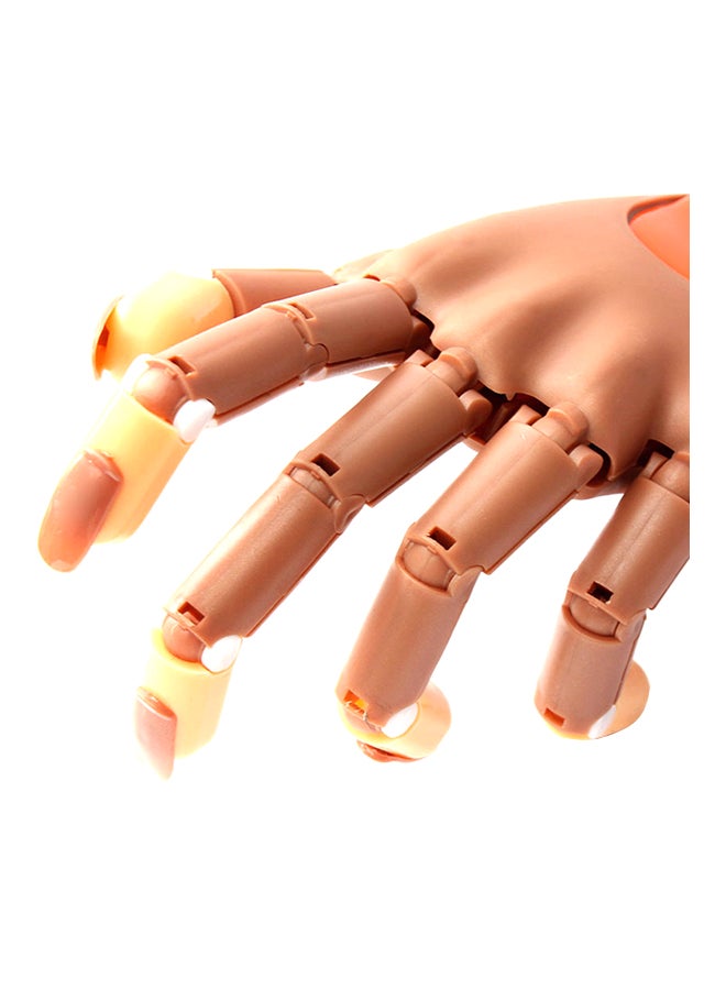 ANSELF Adjustable Nail Art Practice Hand Clamp Holder Brown - Image 3