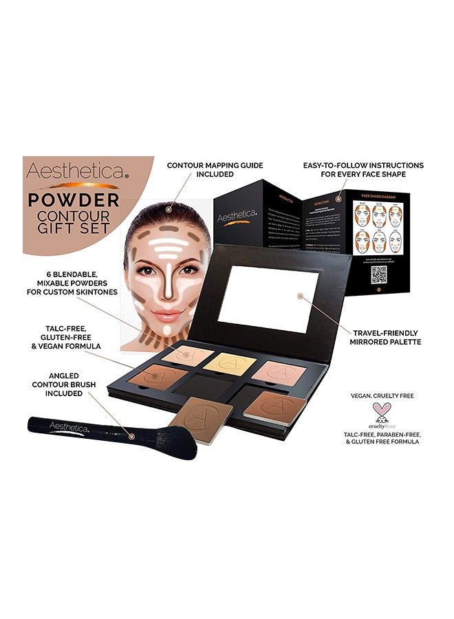 Aesthetica - Poudre Contour Series Powder Kit Pink/Beige/Brown - Image 1