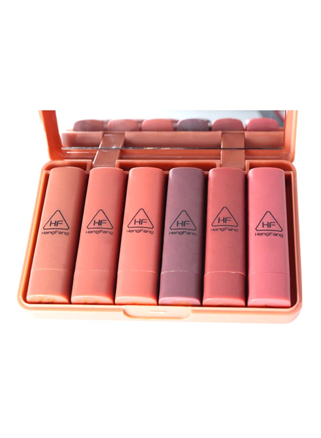 Heng Fang - 6 Piece Matte Lipstick Set Multicolor - Image 1