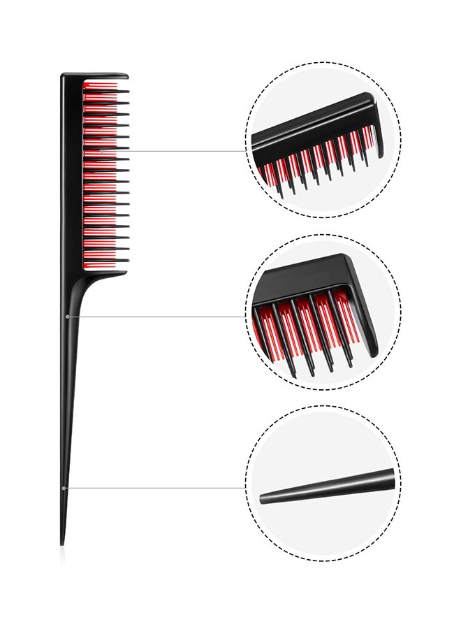 مشط راتيل ذو عدة طبقات لتحديد اتجاه الشعر أسود/أحمر - v1580273098/N24323070A_2