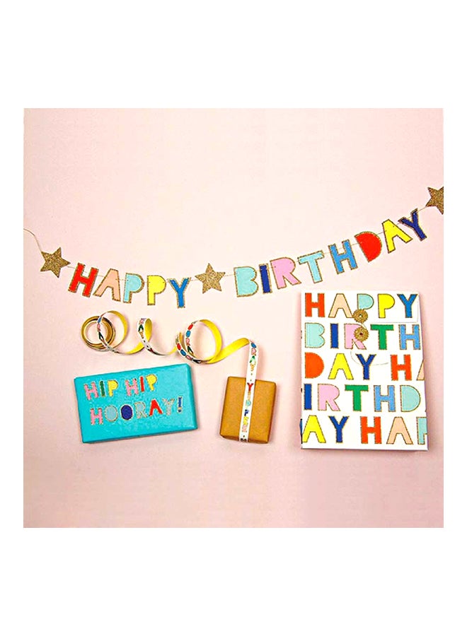 ميري ميري إكليل بتصميم عبارة «Happy Birthday» طراز 45-1290 14بوصة - Image 3