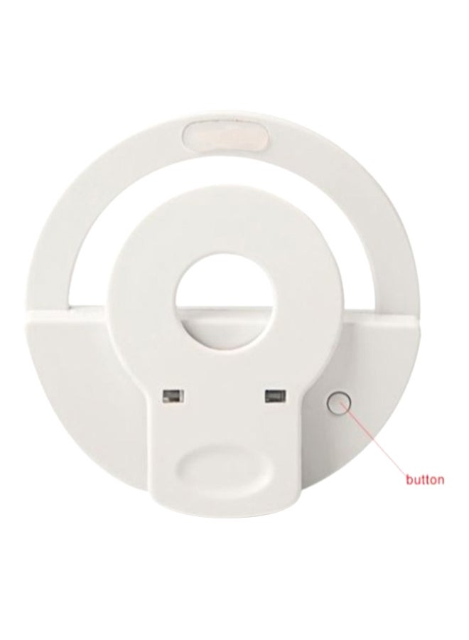 Generic Led Ring Selfie Flash Light For Smartphone White  - Image 4