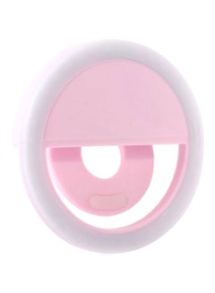 Generic Led Ring Selfie Light For Smartphone Pink/White  - Image 3