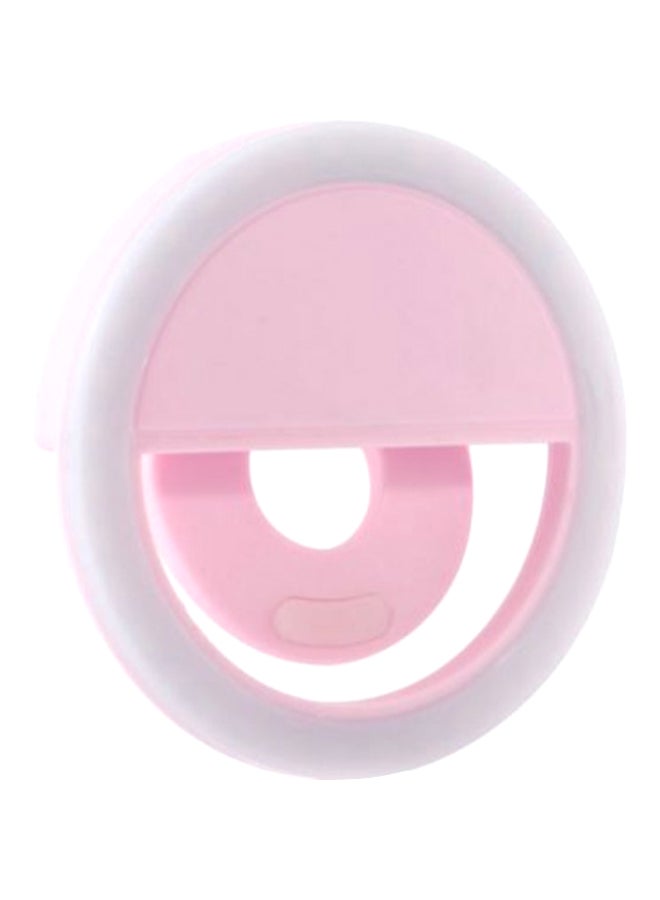 Generic Led Ring Selfie Light For Smartphone Pink/White  - Image 3