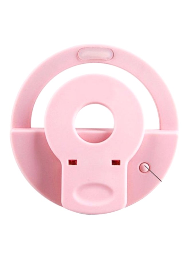 Generic Led Ring Selfie Light For Smartphone Pink/White  - Image 4