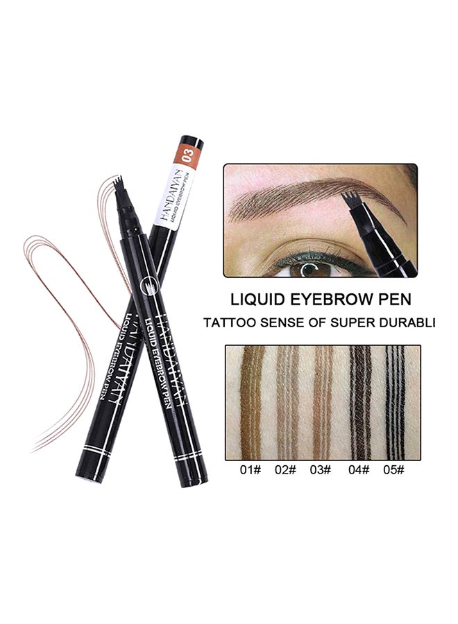Handaiyan 4 Head Fine Sketch Waterproof Eyebrow Pen 5  - Image 3