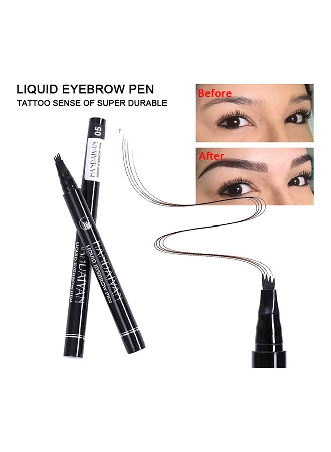 Handaiyan 4 Head Fine Sketch Waterproof Eyebrow Pen 5  - Image 4