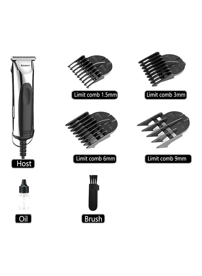 Kemei Electric Hair Trimmer Black/Silver - Image 2