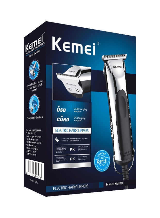 Kemei Electric Hair Trimmer Black/Silver - Image 3