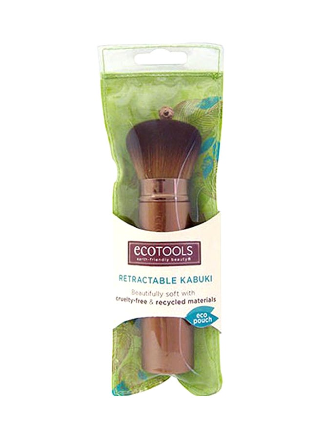 Ecotools - Retractable Kabuki Makeup Brush Brown - Image 1