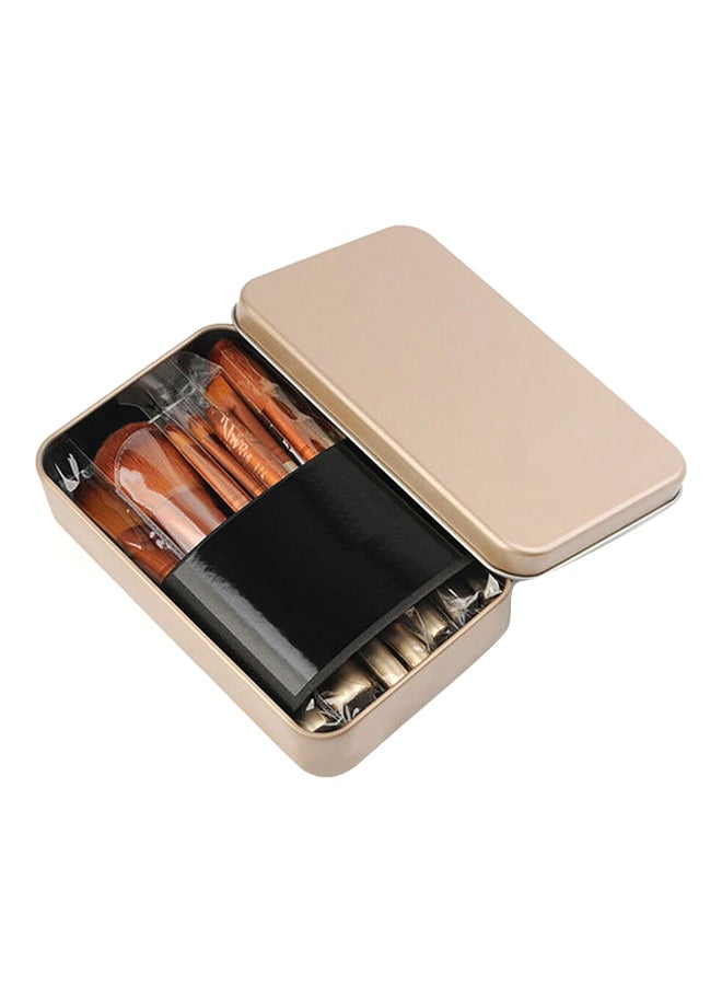 NAKED3 12-Piece Goat Hair Brush Set Brown  - Image 4