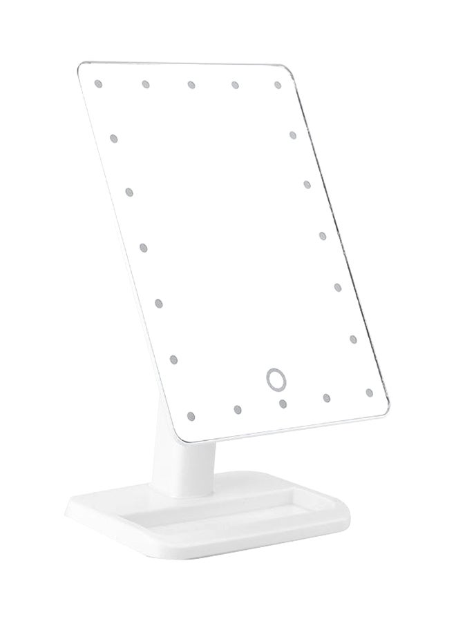 مرآة دوارة 180 بها 20 LED أبيض/ شفاف - Image 1