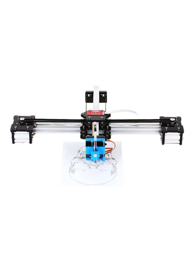 Generic - Desktop DIY Assembled XY Plotter Pen Drawing Machine Silver - Image 1