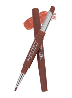 Miss Rose 2-In-1 Waterproof Long Lasting Matte Lipstick With Lip Liner 40 Brown  - Image 2