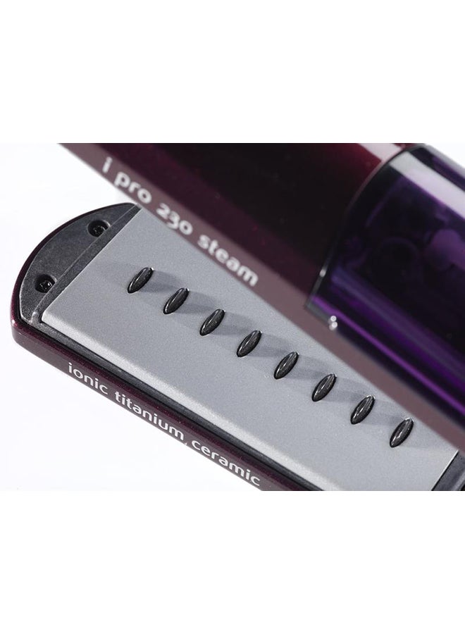 babyliss - Hair Straightener I Pro 230 Steam | Wet and Dry Hair Straightener | Nano Titanium Ceramic Coating | I-Temperature Technology, 360° Surround Steam Purple - Image 1