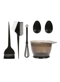 Generic 5-Piece Hair Dye Colour Brush And Bowl Set Black 