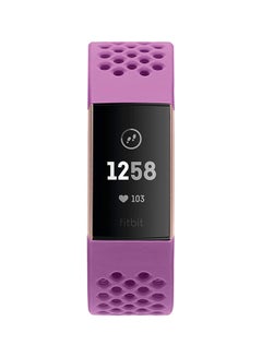 Fitbit Charge 3 Advanced Health And Fitness Tracker Berry/Rose Gold  - Image 3
