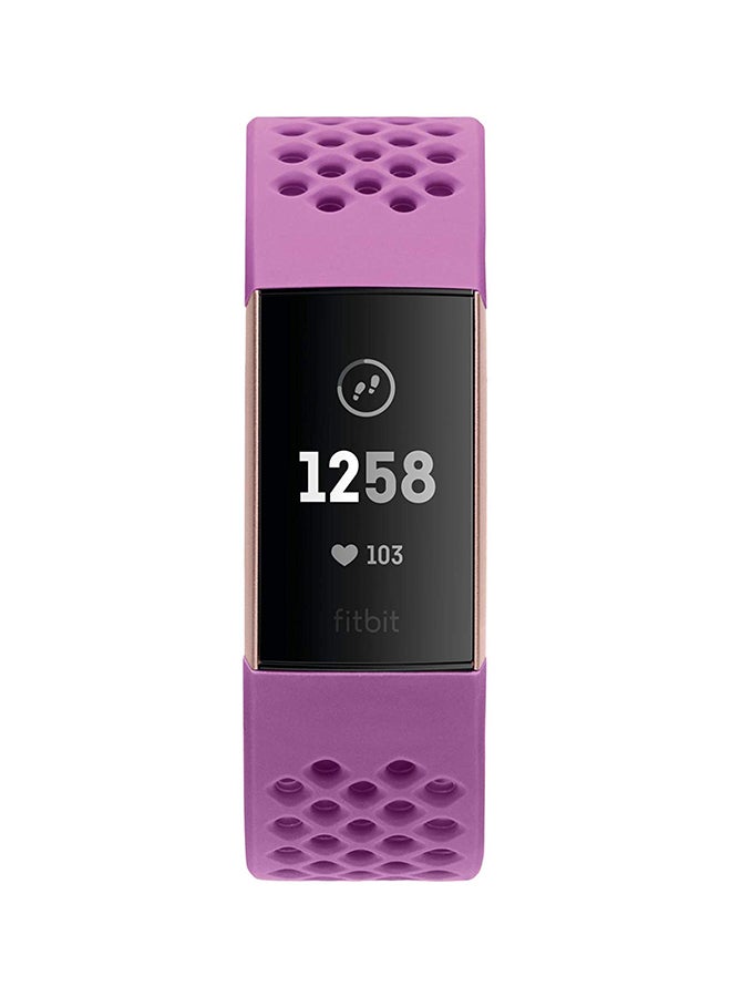 Fitbit Charge 3 Advanced Health And Fitness Tracker Berry/Rose Gold  - Image 3