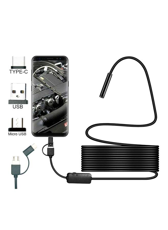 Generic - Type-C USB Endoscope Camera Soft Cable Black - Image 1