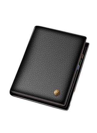 High Grade Cowhide Leather Bifold Wallet Black - v1580288723/N27553280A_1