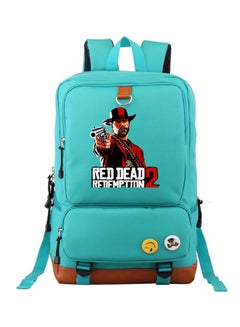 Red Dead Redemption 2 School Backpack For Laptop 17-Inch Blue/Brown