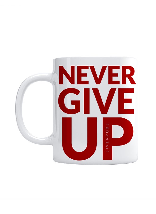 Ceramic Tea And Coffee Mug Red/White